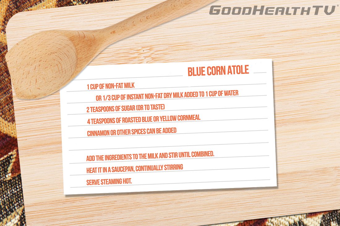 Blue Corn Atole – Cooking With Commods graphic - Native Reach