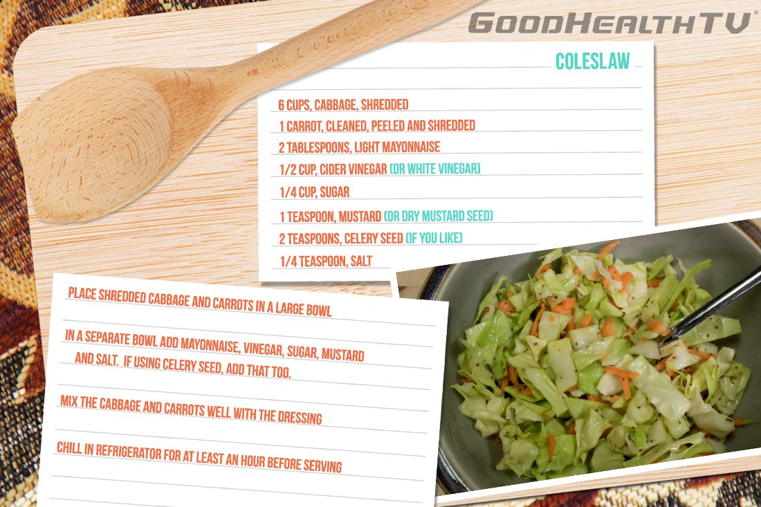 Coleslaw – Cooking with Commods graphic - Native Reach