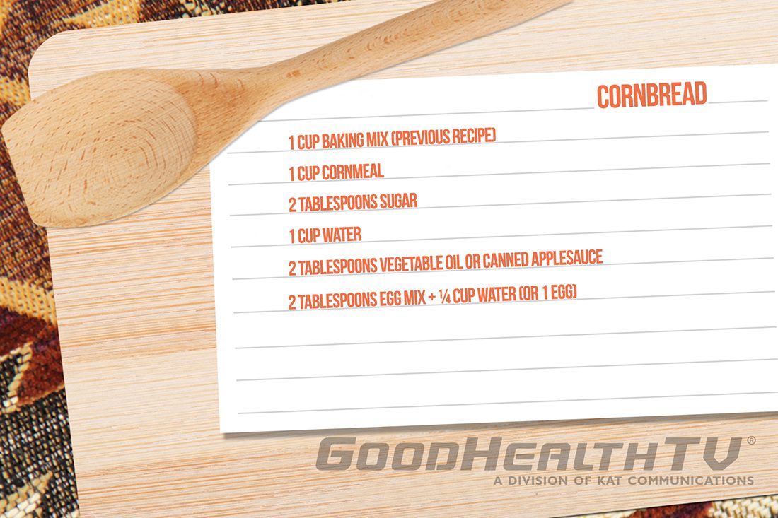 Cornbread – Cooking With Commods graphic - Native Reach