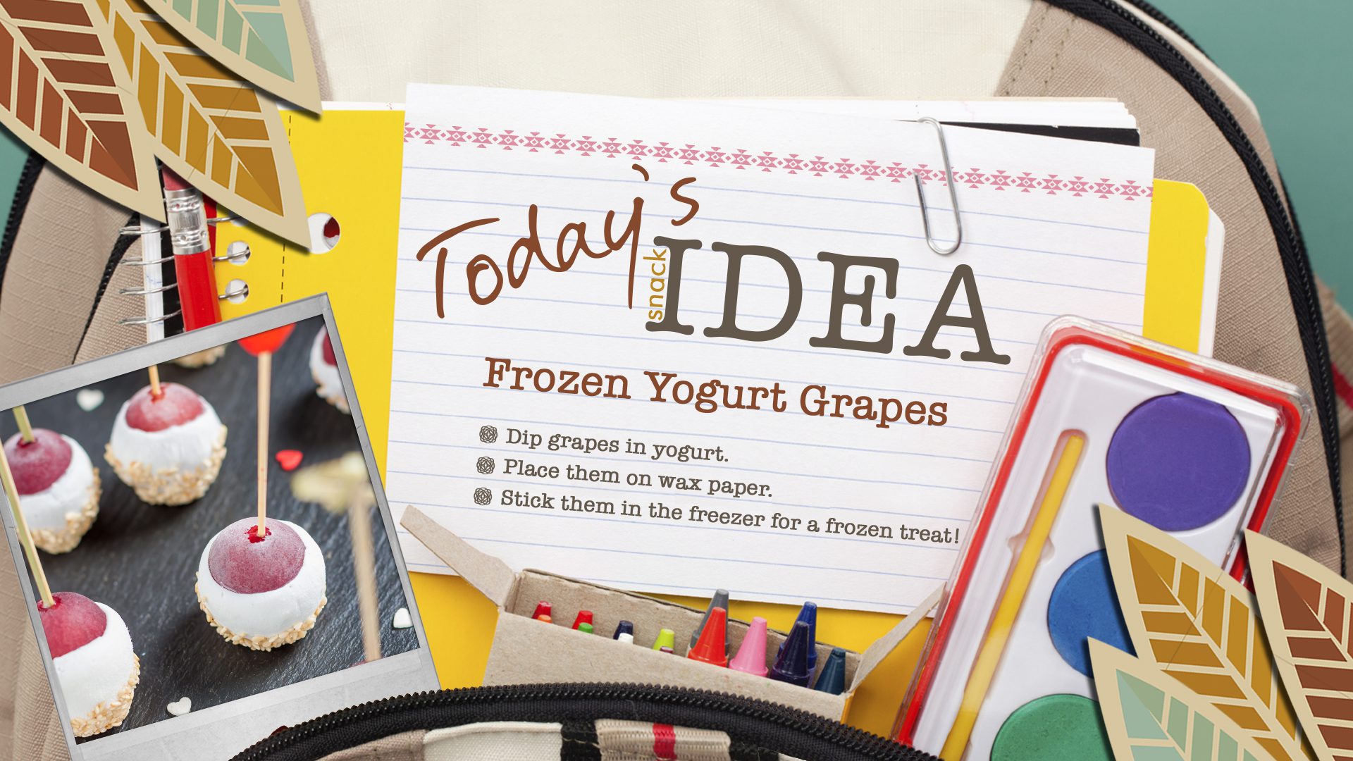 Frozen Yogurt Grapes graphic - Native Reach