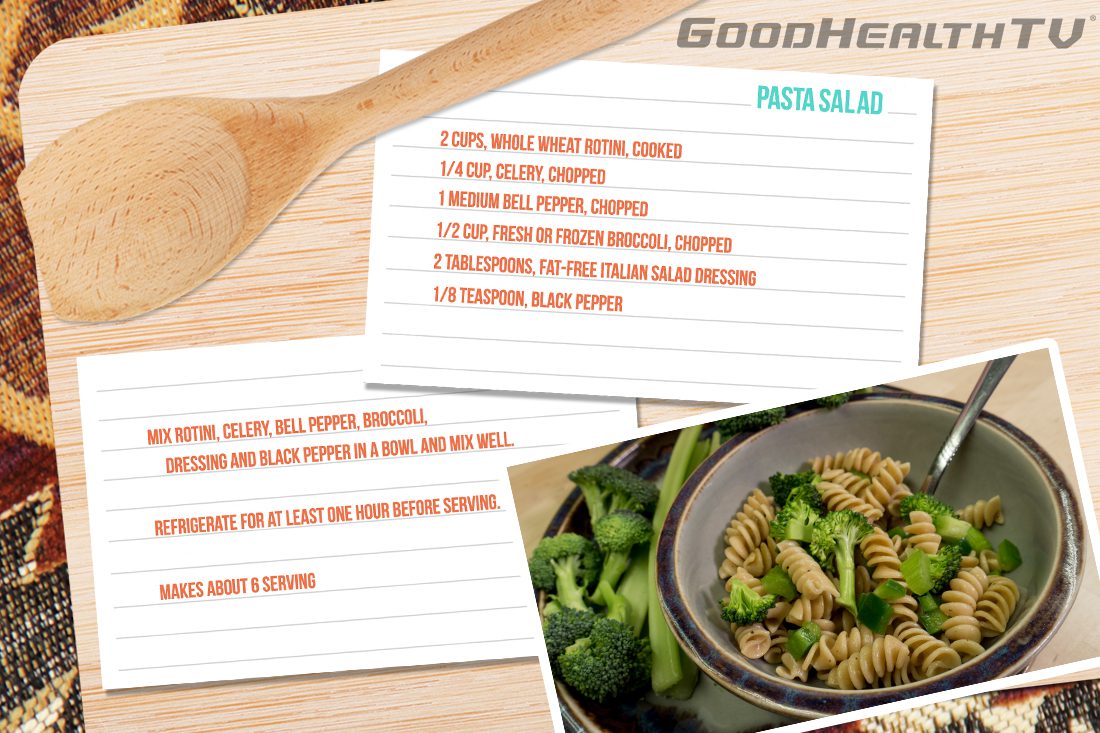 Pasta Salad – Cooking with Commods graphic - Native Reach