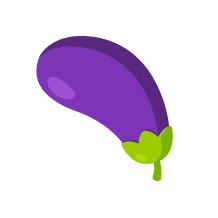 eggplant emoticon - Native Reach
