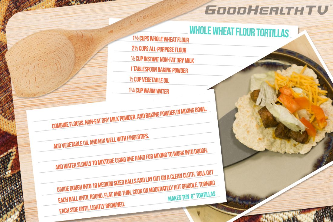 Whole Wheat Flour Tortillas – Cooking with Commods graphic - Native Reach